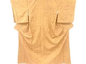 アンティーク　絣柄織り出し手織り節紬着物